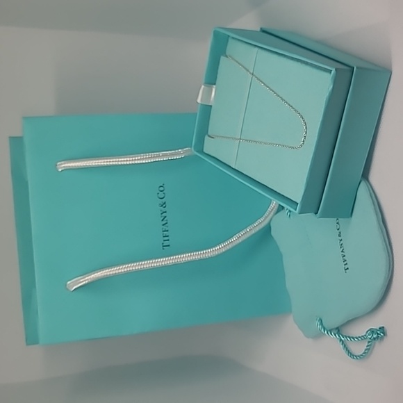 Tiffany & Co. Jewelry - AUTHENTIC TIFFANY & CO. 16" Small Link Silver Chain, With Tiffany Packaging